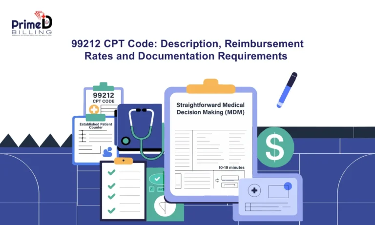 99212 CPT Code: Description, Reimbursement Rates and Documentation Requirements